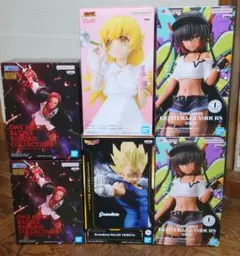 最新プライズフィギュアまとめ売り　6点セット　シャンクス　ベジータ　ネメシス　忍