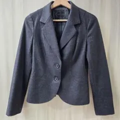 UNTITLED テーラード ジャケット ウール混 ダークグレー 2 M