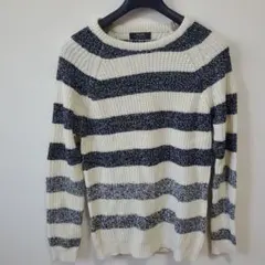 Bershka　ボーダー　グラデーション　ニット　ロング