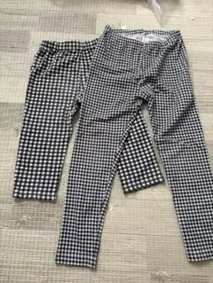 UNIQLO BABY レギンス ギンガムチェック 120cm １枚と短パンのサムネイル