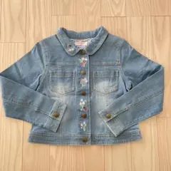 メゾピアノ　mezzo piano 刺繍　デニムジャケット　ジージャン　140
