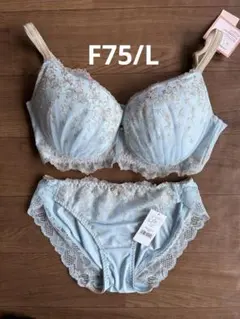 チュチュアンナ　運命のブラ ブルー　レースブラセット F75/Lのサムネイル