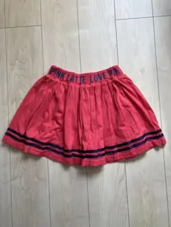 ピンクラテ　プリーツスカート 赤　150cm