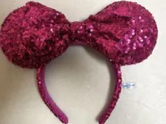 ディズニー　カチューシャ　ピンク