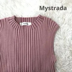マイストラーダ ノースリーブリブニット 38 ピンク Mystradaのサムネイル