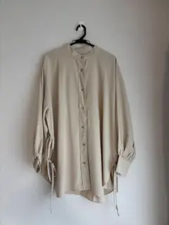 【美品】NOAHLノアル　オーバーサイズ　バンドカラーシャツ　ベージュ
