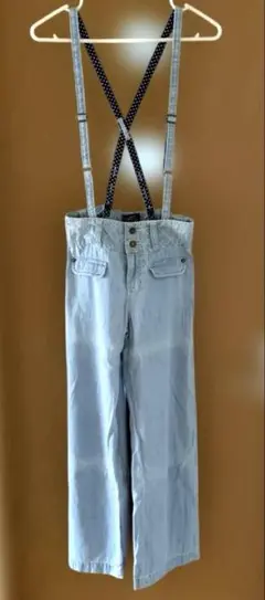 【未使用】150㎝サスペンダー付きオーバーオール　ナルミヤインターナショナル