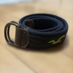 Hollister Dリング ベルト ネイビー