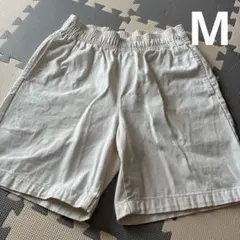 GU シェフパンツ　ショートパンツ　きなり　Mのサムネイル