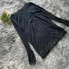 pas de calais 長袖 カットソー ブラック 38（M）のサムネイル
