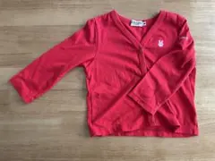 miki HOUSE ミキハウス　赤いカーディガン 女の子レッド