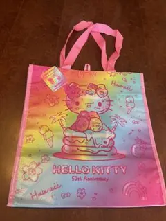 ハローキティ　ABCストア　エコバッグハワイ限定　50周年記念バージョン