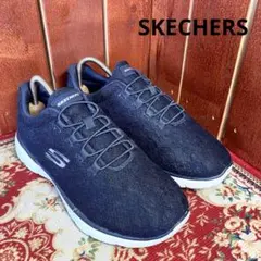 ★*i様 【美品】SKECHERS スニーカー メモリーフォーム ブラック 軽量