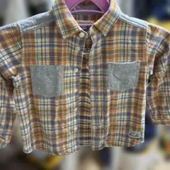 BEAMS mini チェック柄シャツ 110