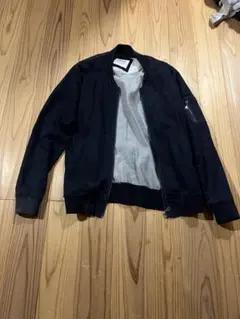 ikka MA-1スタイルジャケット M ネイビー