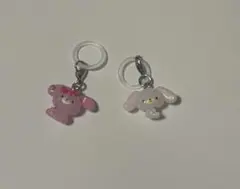 サンリオキャラクターズ ゆるっとめじるしアクセサリー　ボンボンリボン しろウサ