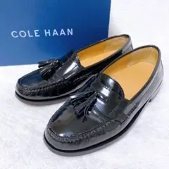 美品　COLE HAAN　ピンチ　タッセルローファー　US7　ブラック　箱付　黒