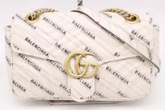GUCCI BALENCIAGA ハッカー 限定モデル ショルダーバッグ 白 - メルカリ