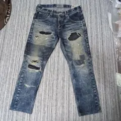 Rattle Trap Bobson ダメージデニムパンツ　古着Mのサムネイル