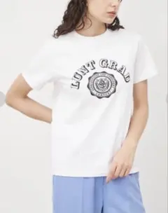 ミラオーウェン クラックフロッキーカレッジＴシャツ ホワイト 半袖 【S】のサムネイル