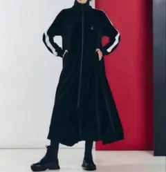 DOUBLE STANDARD CLOTHING ベロアワンピース　チェリー刺繍