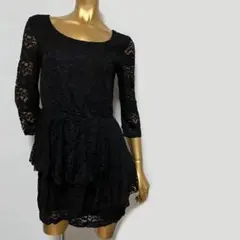 【0835】ペプラム レース ワンピース