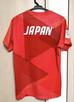 ASICS 日本代表 Tシャツ Lサイズ レッド　東京オリンピック限定(233)