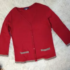 Burberry Blue Label 7分袖 カーディガン レッド Mのサムネイル