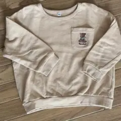 くま絵柄　長袖裏毛トレーナー　100サイズ　しまむら　CLOSSHI Baby