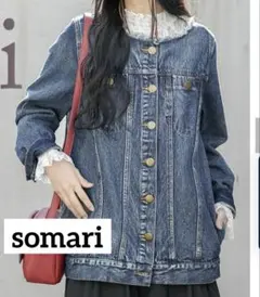 半額以下　美品　somari デニムジャケット Gジャン　ソマリ　アンティカ
