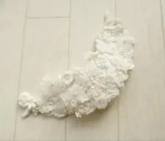 【新品未使用】立体小花の小ぶりなヘッドドレス