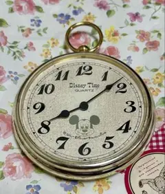 Disney Time 掛け時計 ミッキーマウス クォーツ　直径(外径)10cm