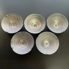 有田焼　結晶金彩　小鉢揃　　5客セット　木箱入　新品未使用　自宅長期保管品