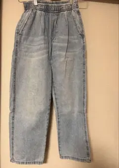 ZARA ライトブルー ゴムウエストパンツ 140cm