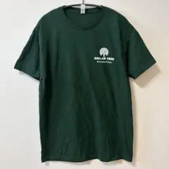 ジャージーズ 半袖Ｔシャツ L 深緑 ワンポイント 企業ロゴ アメリカ古着