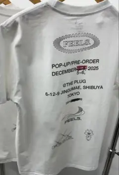 FEELS. 上杉柊平 ポップアップ Tシャツ Lサイズ ホワイト 新品未開封