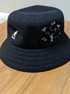 美品　希少　カンゴール　バケットハット　ブラック