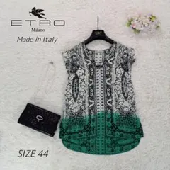 極美品　希少　ETRO　アラベスク　グラデーション　シルク　ブラウス　イタリア製