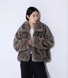 ホワイト ファーコート