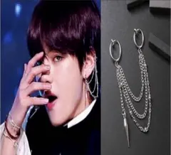 ロングチェーンピアス＆イヤリング 防弾少年団BTS 韓国系