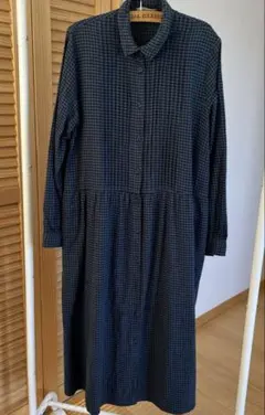 Samansa Mos2ブルーチェックワンピース