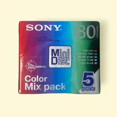 소니 MD 레코딩 미니 디스크 컬러 믹스 팩 80 5팩