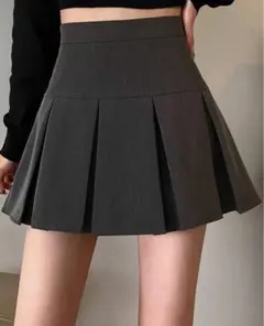 SHEIN プリーツAラインスカート カジュアル 無地 春 レディース