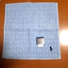 ポロ・ラルフ・ローレン ハンカチライトブルー