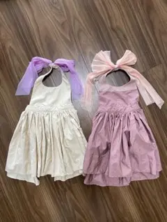 MARLMARL お食事エプロン(2点セット) ワンピース風80-90