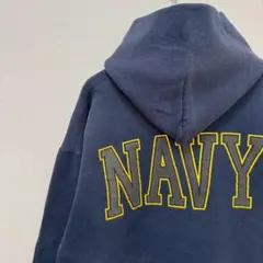 古着 SOFFE ソフィー パーカー U.S.NAVY 海軍 定番 ネイビー L