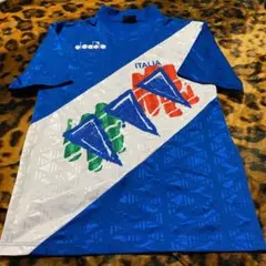 復刻版　イタリア代表ユニフォーム　Oサイズ　アズーリ　サッカー　フットボール