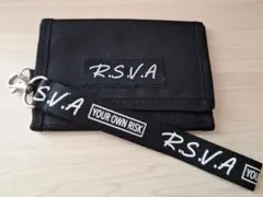 R.S.V.A. ブラック折りたたみ財布