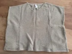 sou-sou ベージュ ノースリーブニット