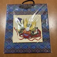兜　節句　五月人形　端午の節句　菖蒲　押し絵 色紙 立体　ミニ色紙　縁起物
